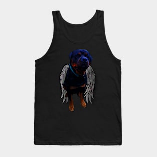 Rottweiler Angel Tank Top